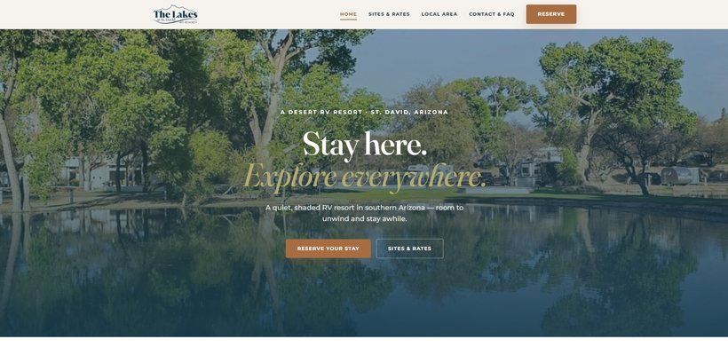 Lakeside template — The Lakes at St. David home page